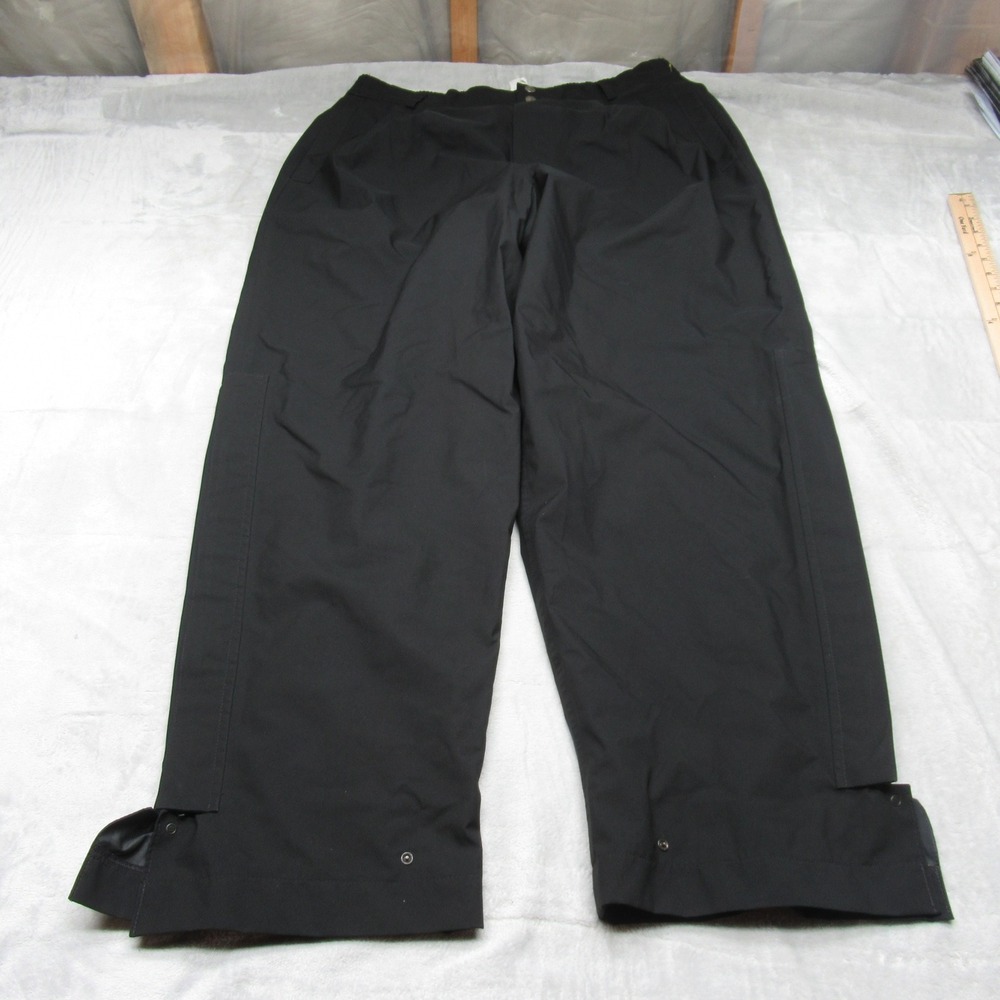 ZR Gore Tex Rain Pants Mens XL Blk Waterproof Wind Rain Snow Hike Trouser 32x31‎
